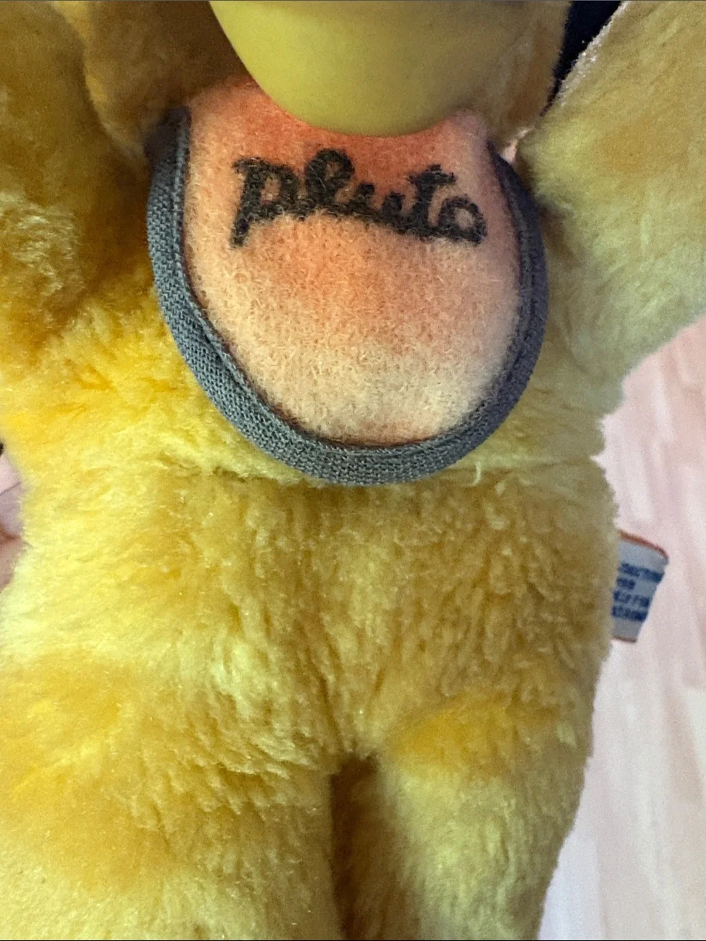 Pluto Disney vintage 60’s-70’s Plush Dog Toy